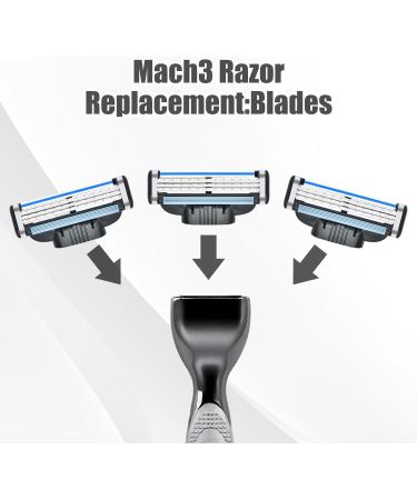 8 x Razor Blades Razor Blades for Wet Razors for Men 3 Layer Razor Blades Compatible with Mach 3 for Fast and Close Shavin - Buy Online on GoSupps.com
