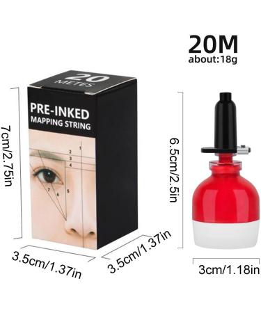 Brow Mapping String Tool 20M Microblading Supplies For Accurate Marking - Accurate Marking String Brow Microblading Supplies For Makeup Artists Beauty Schools Pochy Red - Buy Online on GoSupps.com