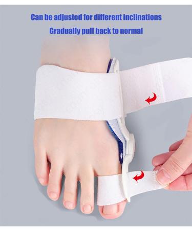 ALINZO Bunion Corrector for Women & Men - Adjustable Orthopedic Toe Straightener Splint with Silicone Inner Pad for Bunion Relief - 1PC (White) - Buy Online on GoSupps.com