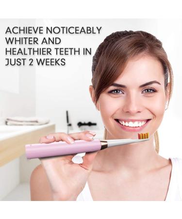 Dnsly Ultrasonic Toothbrush with 5 Modes and 8 Brush Heads - Sonic Cleaning and Whitening Toothbrush with Smart Timer and Travel Case - Rechargeable for 30 Days Use (Pink) - Buy Online on GoSupps.com