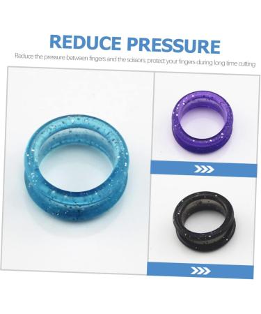 Minkissy Scissor Finger Rings - Slide-Resistant Salon Shear Control Finger Protection Rings for Hairdressers - 2 Pack in Various Colors (2.5x2.5cm) - Buy Online on GoSupps.com