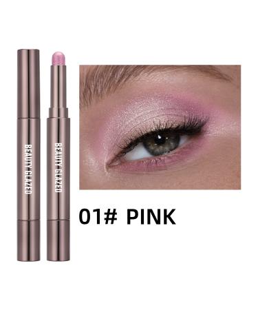 MYUANGO Shimmer Eyeshadow Stick Cream Pencil Crayon Eye Brightener Highlighter Makeup - Waterproof & Long Lasting (01PINK) - Buy Online on GoSupps.com
