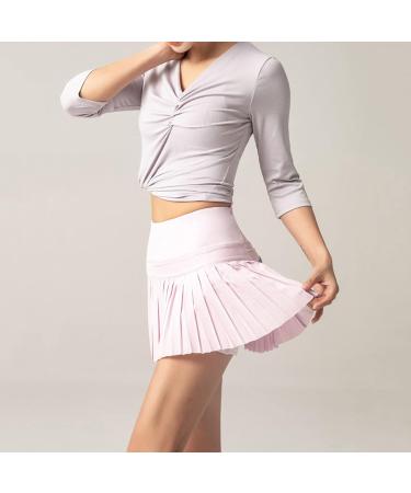 ToddlBy Sports Waisted Pleated Running High Skirts with Pockets Skorts Women's Plus Size Dress Nice Plus Size Dresses (Pink XL) Pink X-Large - Buy Online on GoSupps.com