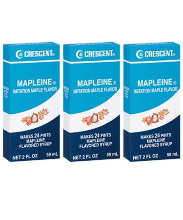 Crescent Mapleine Imitation Maple Flavoring 2oz Bottle (Pack of 3)