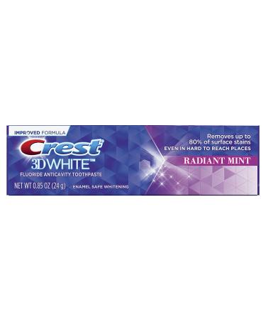 Crest 3D White Vivid Fluoride Toothpaste Radiant Mint 0.85 oz (Pack of 4) - Buy Online on GoSupps.com
