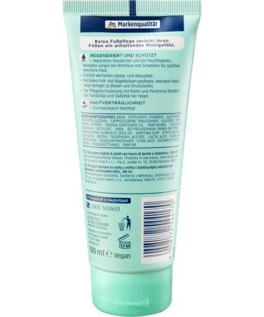 Balea Warming Foot Cream - 100ml | Soothing & Moisturizing for Tired Feet | International Shipping Available - Buy Online on GoSupps.com