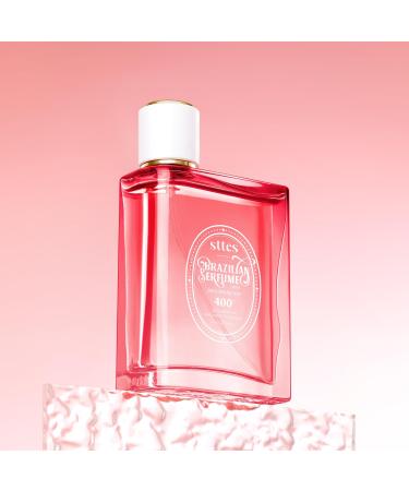 Valentine's Day Gift Brazilian Perfume 400# (June Flower Fruit) - Eau de Perfume 100ml (3.4fl oz) Flower Fruit Gourmet Tune (Vanilla + Plum + Jasmine + Woody Tone) june flower and fruit'400