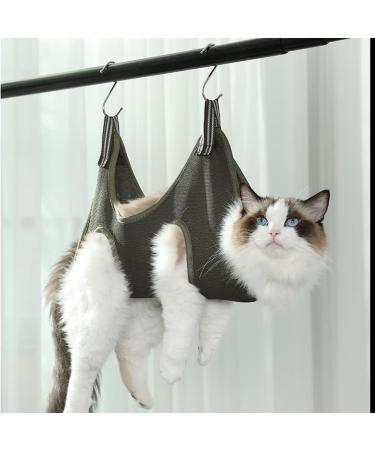 Qrity Cat Care Pocket & Dog Hammock Set S Hooks for Nail Cutting & Fur Care | Green - Buy Online on GoSupps.com