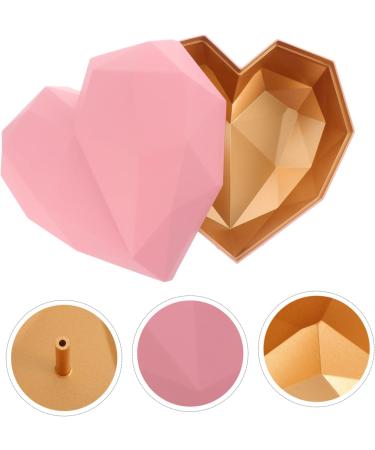 KOMBIUDA Heart Shaped Box Bridesmaid Wedding Favor Boxes Party Holder With Cover Miss 18X18X12CM Pink - Buy Online on GoSupps.com