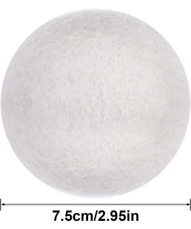 Buy Syllana XL Size Dryer Balls - 6 Pack Natural Fabric Softener 100% New Zealand Sheep Wool Antistatic & Time-Saving for Tumble Dryers - Buy Online on GoSupps.com