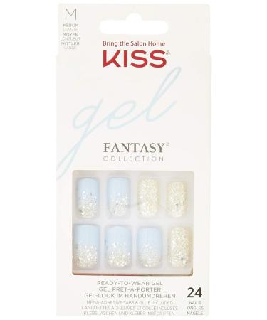 Kiss Gel Fantasy Nails - Painted Veil 24 Pieces | Trendy Press-On Nail Art for Easy Glam - International Shipping Available - Buy Online on GoSupps.com