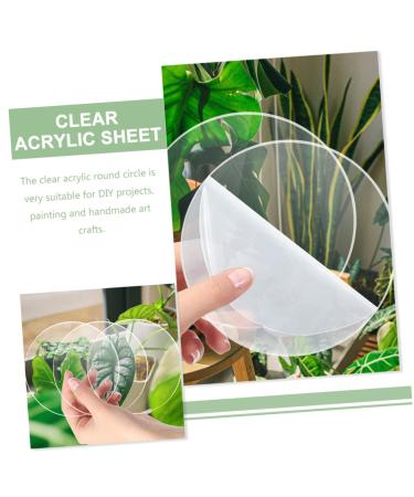 NOLITOY 20pcs for Blanks Craft Panel Circle Acrylic Discs Bulk Round Projects Clear Disc Circles Mm Cm Art Transparent 10X10X0.1CM - Buy Online on GoSupps.com