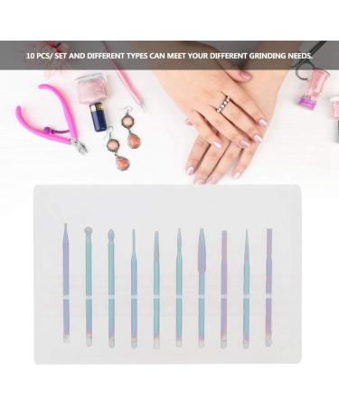 Dekaim Nail Drill Bit Set - 10pcs Tungsten Alloy Nail Drill Bits for Polishing & Manicure/Pedicure Accessories | Type 3 - International Shipping Available - Buy Online on GoSupps.com