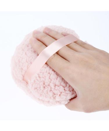 Ultra Soft 4'' Body Powder Puff - Washable Large Velour Applicator for Loose Mineral Powder | Reusable Velvet Dust Puff for Face & Body - Buy Online on GoSupps.com