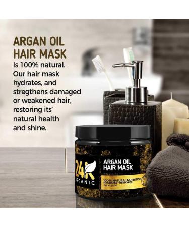 Argan Oil Hair Mask - Deep Conditioner & Hair Moisturizer for Dry Damaged Color Treated Hair - International Shipping Available - Buy Online on GoSupps.com