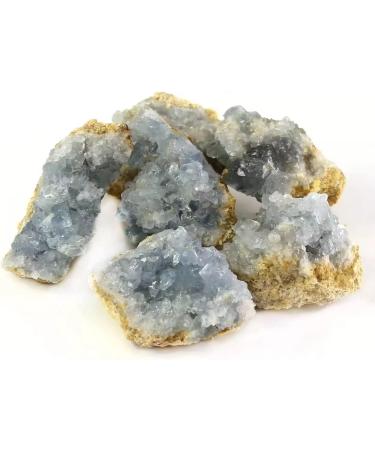 Natural Crystal Rough Wholesale Natural Raw Blue Celestite Geode Crystal Cluster Stone Home Decoration 120g-200g 1pc - Buy Online on GoSupps.com