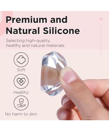 Greoer French Tip Stamper Kit 2 Pieces Clear Nail Art Jelly Stamper with 2 Pieces Scrapers Long Short Soft Silicone Jelly Stamper for Nails French Nail Line Tools for French Manicure DIY Salon - Buy Online on GoSupps.com