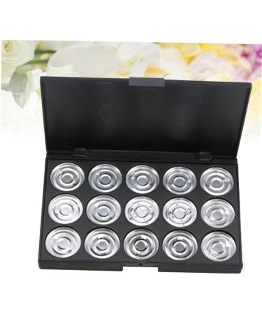 PLAFOPE 15 Empty Eyeshadow Palette Estuche De Maquillaje Empty Makeup Empty Eyeshadow Case Eye Shadow Silver - Buy Online on GoSupps.com