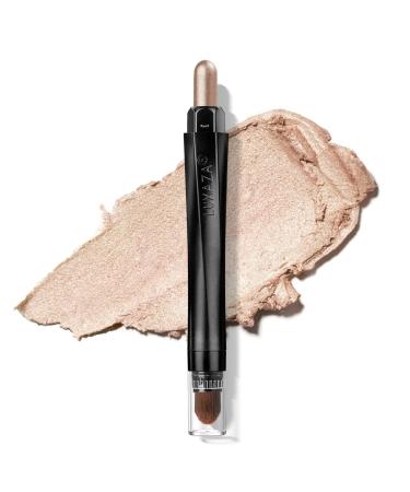 LUXAZA Cream Eyeshadow Stick, Hypoallergenic Shimmer Eye Shadow Stick Makeup, Pro Waterproof & Long Lasting Eye Brightener Stick, Cruelty-free and Vegan Eyeshadow Pencil Crayon #138