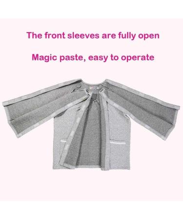 Daily Wear Patient Care Clothes | Easy Wear Cotton Velvet for Postoperative Rehabilitation | Gray XX-Large | Ideal for Hemiplegia & Long-Term Bed Rest - Buy Online on GoSupps.com