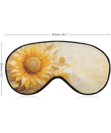 Blooming Sunflowers Sleep Mask - Adjustable Soft Eye Cover for Light Blocking | Perfect for Men Women & Kids - Buy Online on GoSupps.com