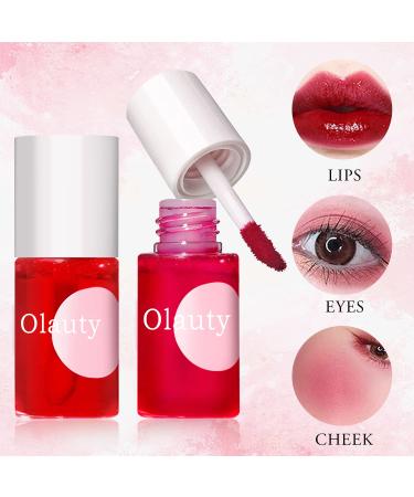 2 Colors Lip Tint Stain Set - Matte Velvet & Watery Lip Stain Duo | Long-Lasting Waterproof Korean Lip Tint | Moisturizing Mini Liquid Lipstick | Plump Lip Gloss | Non-Sticky & Long-Lasting Formula - Buy Online on GoSupps.com