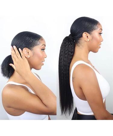 Messy Bun Hair Piece for Women Shaggy Ponytail Brazilian Real Hair Wrapping Ponytail Hair Extensions Hair Slices 8-24 Inch Barrette Wigs for Women Hair Extensions Hair Scrunchies (Color : Wrap Around 16inch(40cm) Wrap Around - Buy Online on GoSupps.com