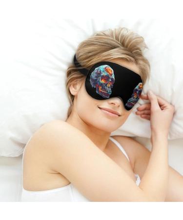 Dead Skull Funny Sleep Mask | Adjustable Eye Cover for Light Blocking | Perfect for Men & Women - Buy Online on GoSupps.com