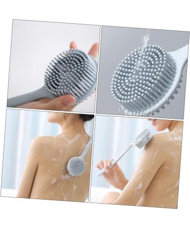 Hemoton Silicone Back Scrubber with Handle - Body Cleaning Bath Brush - Buy Online on GoSupps.com