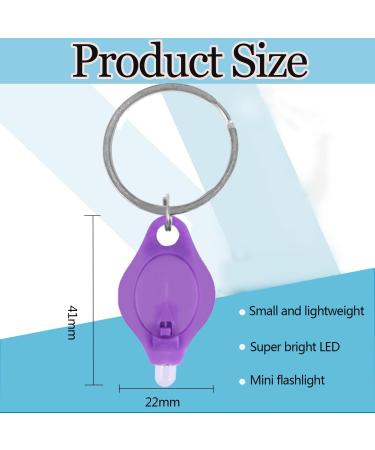 MODOAO Mini LED UV Keychain Blacklight Flashlight - 10Pcs Purple UV Urine Detector for Dogs | International Shipping - Buy Online on GoSupps.com