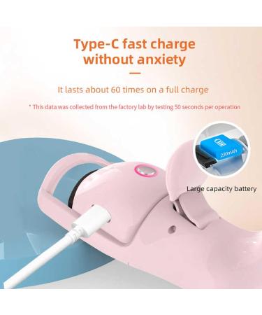 Heated Eyelash Curlers Electric Eyelash Curler with 3 Temperature Modes Intelligent Power-off 230mAh Rechargeable Battery One Charge for 60 Times Use (White) - Buy Online on GoSupps.com