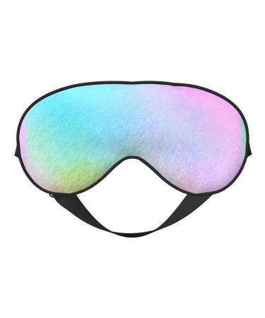 Colorful Wavy Abstract Sleep Mask Double-Sided Eye Mask Soft Adjustable Sleeping Eye Covers for Sleeping Perfect Shading Reduce Eye Edema
