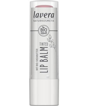 Lavera Tinted Lip Balm Pink Smoothie 02 - Gluten-Free Silicone-Free Mineral Oil-Free - High-Quality Organic Ingredients with Vitamin E - 4.5g (1 Pack) - Buy Online on GoSupps.com