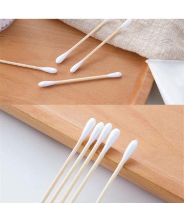 Decdeal Cotton Swabs - 1000 Count Double Tip Ear Cleaning Swabs with Wooden Sticks for Gentle Hygiene - Buy Online on GoSupps.com