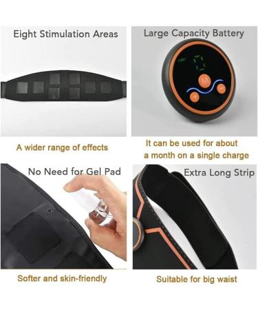 Zhailyn EMS Abdominal Muscle Stimulator - Portable Home Fitness Trainer | 8 Modes 19 Gears USB Rechargeable - Buy Online on GoSupps.com