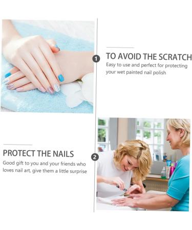 Housoutil 30pcs Nail Case Manicure Art Varnish Protector Manicure Nail Finger Nail Protector Nail Varnish Tip Nail Polish Varnish Tip Nail Protectors Skincare Tool Plastic Manicure Set White 4x2cm White - Buy Online on GoSupps.com