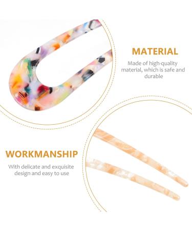 Lurrose 5pcs Chic U Shape Hair Clips - Elegant Retro Hairpins for Ladies | International Shipping - Buy Online on GoSupps.com