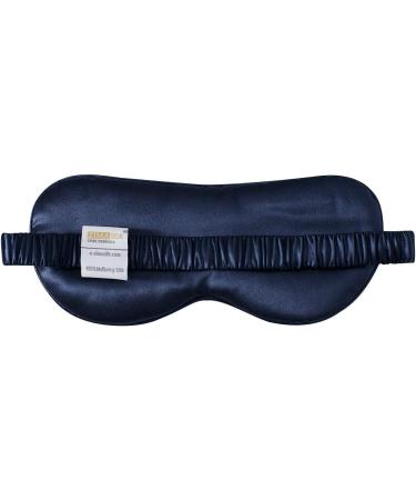 Zimasilk 100% Pure Mulberry Silk Sleep Mask | 22 Momme | Ultra Soft & Comfortable Navy Blue Eye Mask for Restful Sleep - Buy Online on GoSupps.com