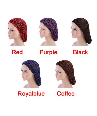 Shop Kisbeibi Black Crochet Hair Network | Soft Viscose Knitting Hats & Accessories for Women & Girls - Buy Online on GoSupps.com