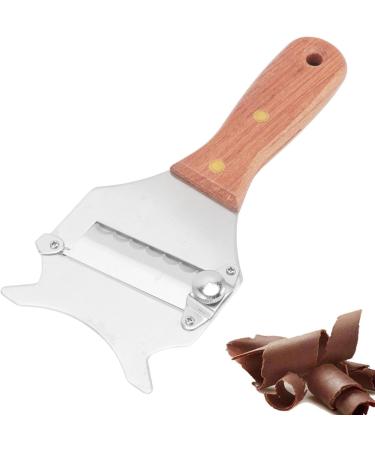 Truffle Slicer 2 Pack - Stainless Steel Chocolate & Cheese Shaver with Adjustable Grater & Wooden Handle for Perfect Slices - Buy Online on GoSupps.com