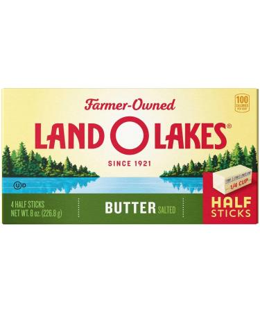Land O Lakes Quarter Salted Butter, 8 Ounce -- 12 per case.