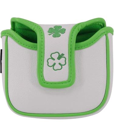 Big Teeth Golf Head Covers - PU Leather Lucky Clover Design for Woods and Putter - Fits Taylormade, Titleist, Square Mallet - 460cc Driver, Fairway, Hybrid - Club Protector - Buy Online on GoSupps.com