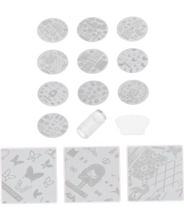 minkissy 1 Set Nail Art Printing Plate Nail Polish Stamping Plate Christmas Nail Template Nail Stamp Plate Templates Holiday Nail Stamping Plate Nails Kits Nail Decals Halloween Silica Gel - Buy Online on GoSupps.com
