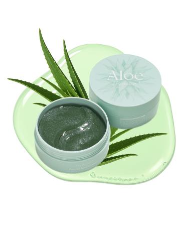 Patchs Anti-Cernes Aloe Vera et Collag ne Marin 30 Paires de Patchs 60 Total Hydratants Contour des Yeux pour R duire les Cernes les Poches et les Signes de Fatigue Formule Naturelle 98%