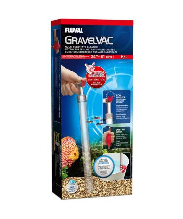 Fluval GravelVAC Multi Substrate Cleaner Large (60cm) durchsichtig rot mittel/gro