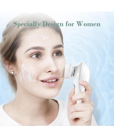 Touch Beauty Facial Brush for Men - Advanced Skin Scrubber with 6-Degree Oscillating Vibration Technology TB-1487 (White) - Premium Skincare Device - Buy Online on GoSupps.com