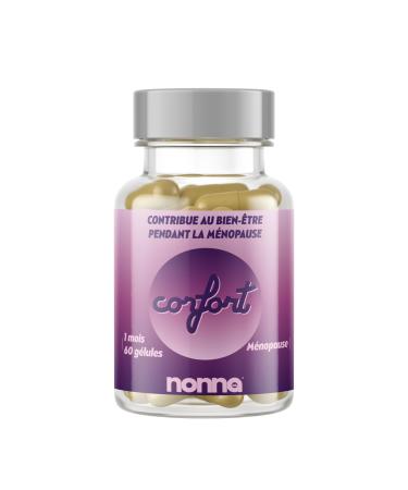 NONNA LAB - Comfort - Relieves Menopause Symptoms - Food Supplement - Women's Wellness - Vegan & 100% Natural - French Lab - Comfort Cure 1 Month - 60 Capsules