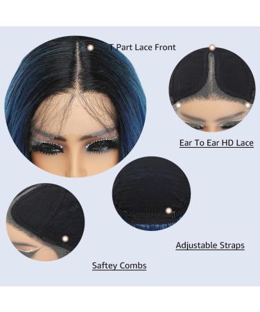 X-TRESS 28 Blue HD Lace Front Wig for Black Women - Long Curly Synthetic Hair Wig with Pre-Plucked Baby Hair (Blue) - Buy Online on GoSupps.com