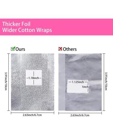 Mkcavne Gel Polish Remover Set - Foil Nail Strips for Easy and Mess- Removal 300 Pieces. - Buy Online on GoSupps.com