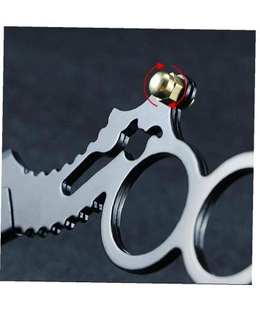 NAISICATAR Straight Cut Throat Razor - Double Finger Ring Razor Knife for Mustache Shaving | Precision Black Barber Razor for Smooth Shaves - Buy Online on GoSupps.com